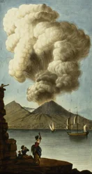 Ausbruch des Vesuvs, Tafel III aus Sir William Hamiltons Campi Phlegraei (Ergänzung), 1779